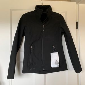 Eddie Bauer Black Rugged Ripstop Soft Shell Jacket